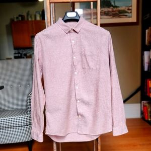 Soft red textured shirt by Frank & Oak